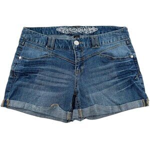Express Jeans Denim Shorts‎ Women's size 8 Y2k stretch